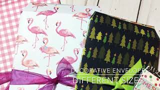 Craft Fair Series 2018Decorative Envelopes More sizes [upl. by Nirag621]