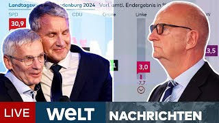 SCHICKSALSWAHL IN BRANDENBURG Woidke verschafft Scholz Luft  Katastrophe für Grüne Linke amp FDP [upl. by Regen]