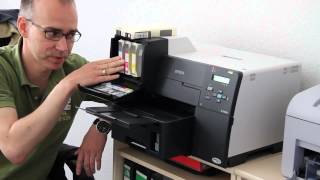 Epson Druckerpatronen wechseln beim Epson B300 B310 B500 B510 [upl. by Eillor]