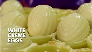 Inside Cadbury WHITE CREME EGGS [upl. by Aerdnat]