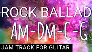 Emotional Rock Ballad Backing Track for Guitar in A minor Am [upl. by Filip75]