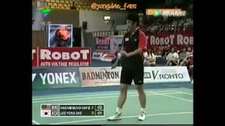 2008 Lee Yong Dae Playing Mens Single in Thomas amp Uber Cup Preliminaries [upl. by Hedy]