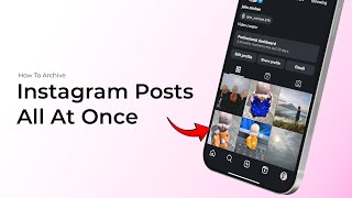 How To Archive Instagram Posts All At Once [upl. by Eillil]