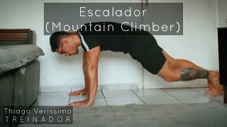 Escalador  Exercício Mountain Climber Exercise [upl. by Winola]