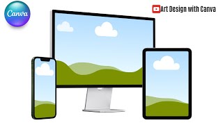 How to Create MultipleDevices Mockup in Canva Tutorial [upl. by Chaing]