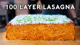 100 Layer Lasagna  Anything With Alvin [upl. by Nosille]