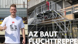 AZ baut Fluchttreppe in Ludwigshafen [upl. by Delanty867]