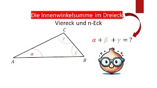 Innenwinkelsumme im Dreieck Viereck und nEck  einfach erklärt [upl. by Norton]