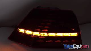 Feux arriere dynamiques VW Golf 7  LED look R [upl. by Marne]