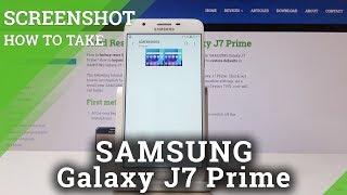 How to Take Screenshot in SAMSUNG Galaxy J7 Prime  Capture Screen [upl. by Eillat236]