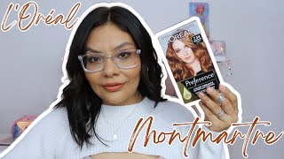 👩‍🦰TINTE 734 MONTMARTRE LORÉAL EN CABELLO CASTAÑO OSCURO👒 loreal [upl. by Ahsan]