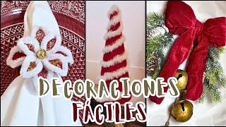 COMO HACER DECORACIONES NAVIDEÑAS FÁCILES [upl. by Bolger52]