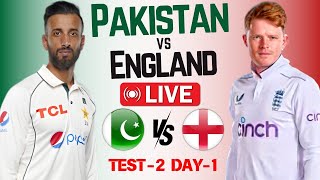 🔴Pakistan vs England Live Match Today  PAK vs ENG Live 2nd Test Match Day 1 Scores pakvseng [upl. by Beatrisa]