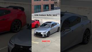 2023 Lexus IS350 Axleback Muffler delete sound testComparison lexus exhaustsound is350 [upl. by Gerik]