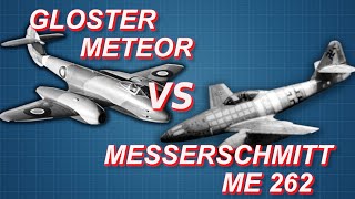 The Gloster Meteor vs the Messerschmitt Me 262  Jet Fighters in WWII  WWII DOCUMENTARY [upl. by Fortunio]