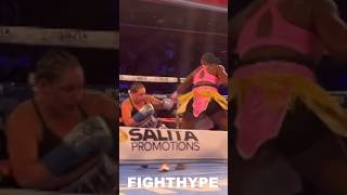 WATCH Claressa Shields KNOCK OUT Vanessa Joanisse to become NEW HEAVYWEIGHT World Champion [upl. by Enilreug704]