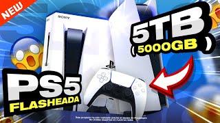 ✅😎PS5 FLASHEADA de 5TB  5000GB  solamente en ARAUJUEGOS  👀😱✅ [upl. by Acirrej]