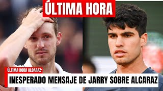 ÚLTIMA HORA IMPACTANTES DECLARACIONES de JARRY antes de ENFRENTARSE contra CARLOS ALCARAZ en PARÍS [upl. by Randee931]