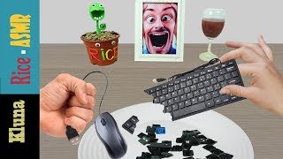 Kluna Tik eating Keyboard Computer Mouse  Kluna Tik Style Dinner 37  ASMR eating sounds no talk [upl. by Cida]