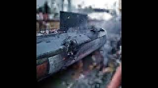 Photo Shows SECOND Hole At Side of KiloClass Submarine Hit By Storm Shadow [upl. by Leonerd]