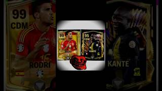 Rodri🇪🇸🥶 VS Kanté🇫🇷🥵 Fifa Card Comparison 💪🏻⚡shortsyoutubemusicviralvideoviralshortsindia [upl. by Leirua325]