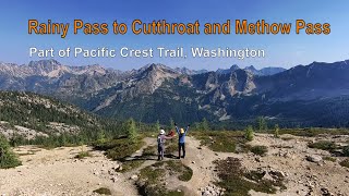 Rainy Pass to Cutthroat and Methow Pass part of PCT  Silent ASMR vlog [upl. by Capps]