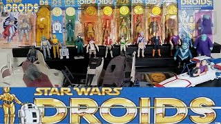 RETROWED KENNER 1985 DROIDS ENTIRE LINE OF FIGURES AND VEHICLES [upl. by Ecertak]