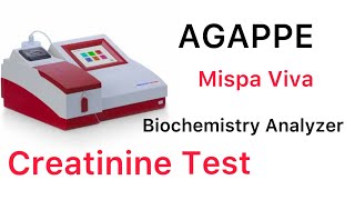 Serum creatinine test biochemistry analyser mispa viva mlt [upl. by Araeic741]