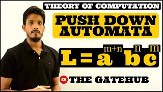 Pushdown Automata PDA for amn bn cm  an bmn cm  an bm cmn  Automata Theory [upl. by Siurad]