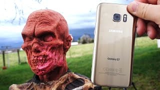 Can Galaxy S7 Kill Zombie w 400 Yard Balloon Launcher  GizmoSlip [upl. by Shawn86]