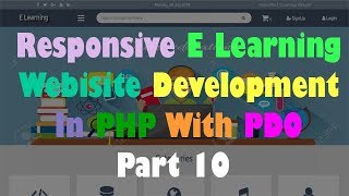 E Learning Website Development In PHP With PDO Part 10 Display All Categories In Admin Panel [upl. by Pernas]