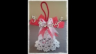 Campana uncinettoCrocheted Christmas Bell with English surtitles [upl. by Sinnelg933]