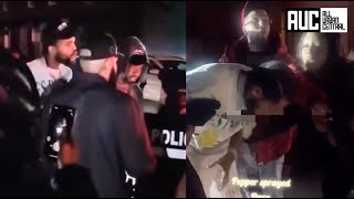 Dave East Gets Sprayed In The Face By Police After Show In Montreal [upl. by Meadows]