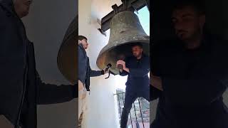 Capturing the sound of a big bell in Bojano Italy [upl. by Eardna647]