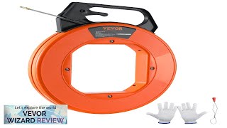 VEVOR Fish Tape 100 ft 316inch Fiberglass Wire Puller with Optimized Housing Review [upl. by Oirifrop]