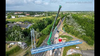 Einhub Gremminer Brücke in Gräfenhainichen [upl. by Aidnic]