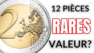 VALEUR de 12 Pièces RARES de 2 EURO [upl. by Matthews751]