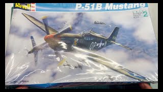 Revell P51B Mustang 132 Scale Model [upl. by Bette]