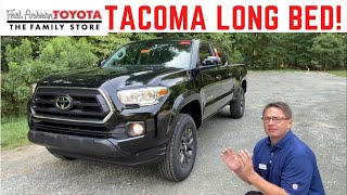 Long Bed A Closer Look at 2021 Toyota Tacoma SR5 4x4  Long Bed [upl. by Portwin378]