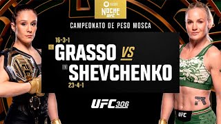 Noche UFC 306 Alexa Grasso vs Valentina Shevchenko Highlights [upl. by Ahael]