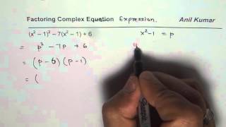 Factor Complex Quadratic Trinomial Using Substitution [upl. by Eimot580]