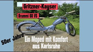 Gritzner Brummi 60 Moped Baujahr 1956 [upl. by Sykes175]