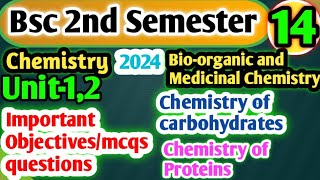 Bsc 2nd semester chemistry Objective Questions Bioorganic and medicinal chemistry yourbscguide [upl. by Forta]