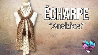 PURE ÉLÉGANCE ÉCHARPE quotARABICAquot CROCHET FACILE ET CLASSE crochet вязание knit tutocrochet [upl. by Ruggiero]