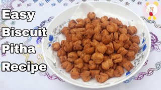 Egg cookies  Biscuit pitha recipe  Easy snacks  Dimer pitha  Egg snacks [upl. by Yenroc]