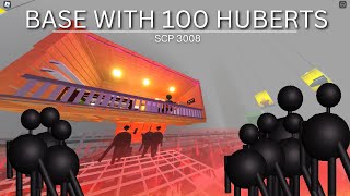 Building a BASE with 100 HUBERTS  Roblox SCP 3008 [upl. by Olumor]