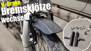 VBrake Shimano Bremse am Fahrrad wechseln einstellen amp justieren  So gehts  EBike Unikat [upl. by Risser]