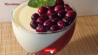 Cranberry Panna Cotta Recipe [upl. by Haldis]