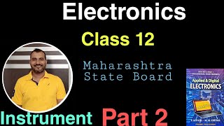 Electronics Class 12 Maharashtra Board  Instruments02 Chapter 1  cathode Ray oscilloscope cro [upl. by Annalla]