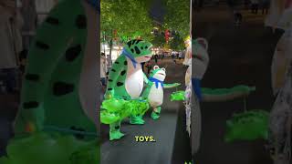 Frog mascot and his baby cute activities in market funny funnyshorts funnyvideo [upl. by Egwin]